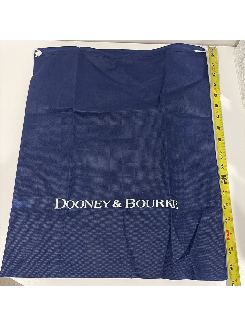 Dooney & Bourke Blue Drawstring Dust Bag Cover Medium 15" x 19” Authentic